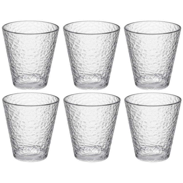 Komplet szklanek LIRYC 310ml 6 sztuk wzór 2 mozaika